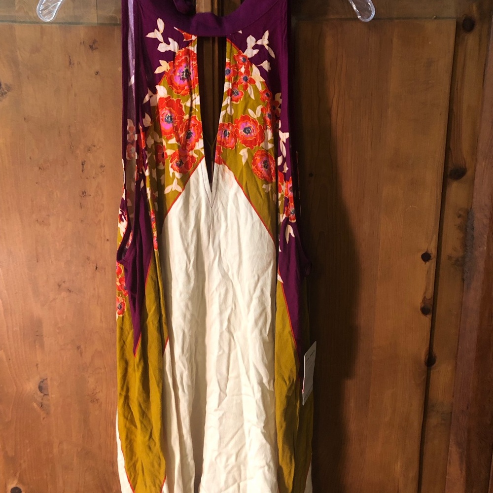 Free People Floral Multicolor Sleeveless Tunic